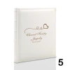 Album na chrzest, wklejany, 60 kremowych stron, personalizowany, 12 wzorów